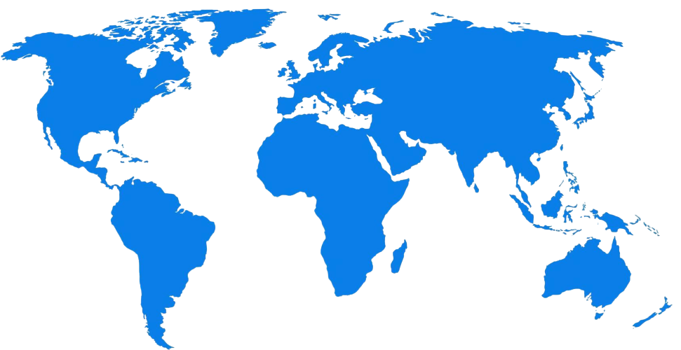 World map showing global presence